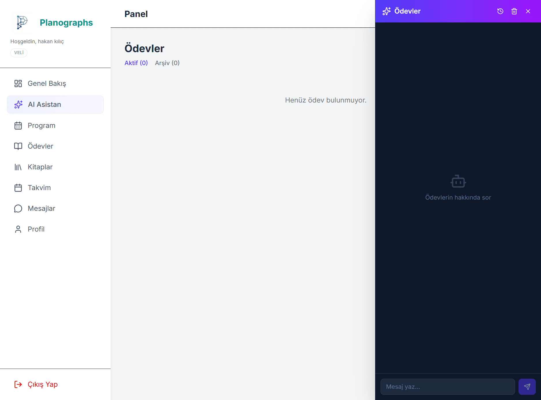 AI Öğrenme Asistanı